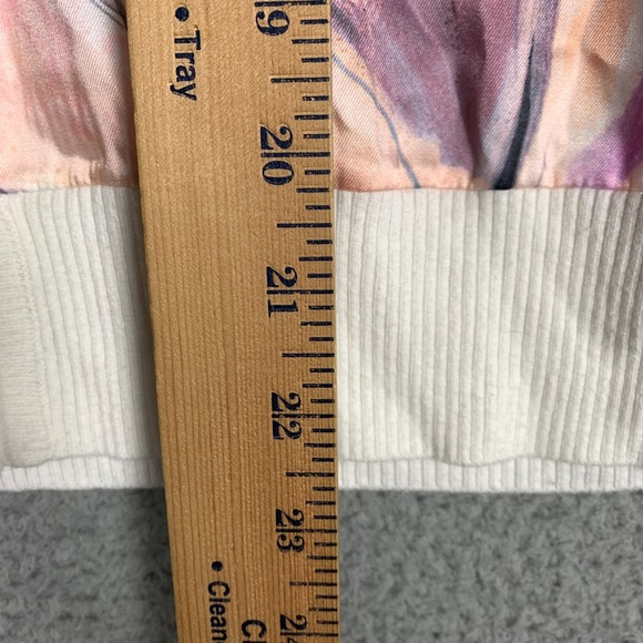 Ted Baker Ryvir Cardigan Women's 3 Ivory Multi Woven Detail Printed Button Front - Picture 10 of 11